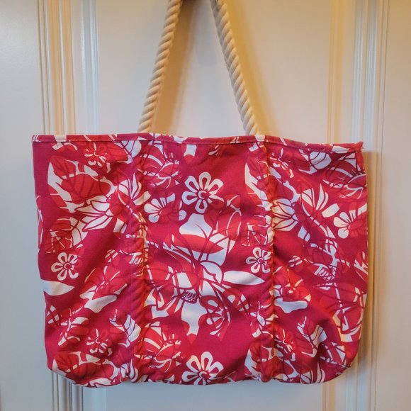 Large Beach Tote with Rope Handles - Picture 2 of 9